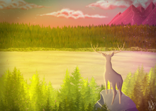 Load image into Gallery viewer, 5x7 King of the Forest
